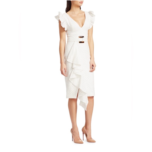 PATBO Belted Eyelet Midi Dress - Picture 2 of 5